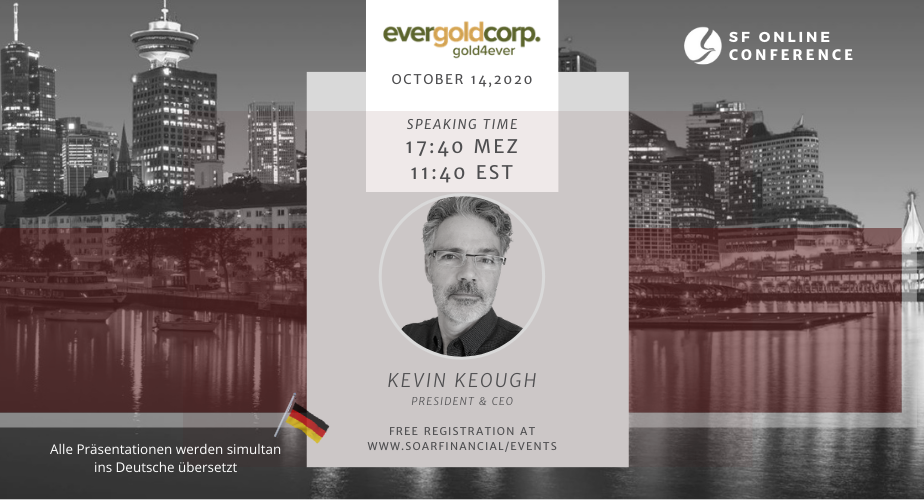 Evergold Webinar mit CEO Kevin Keough am 14.10. um 17.40 Uhr
