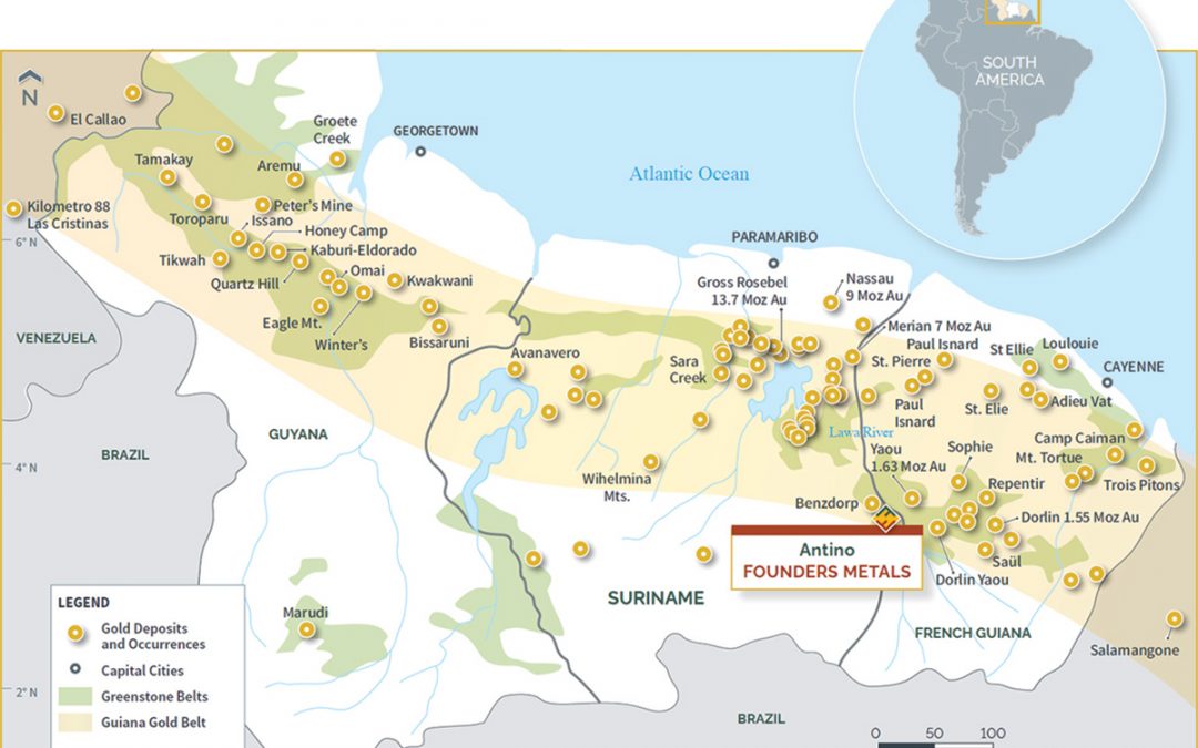 Founders Metals Antino Gold Option and $3MM Financing